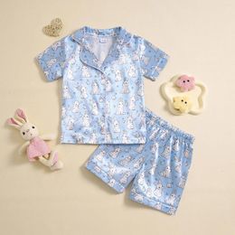 Clothing Sets Toddler Boys Short Sleeve Prints T Shirt Tops Shorts Child Kids 2PC Set Outfits Clothes