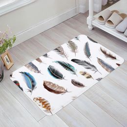 Carpets Various Feathers Living Room Doormat Carpet Coffee Table Floor Mat Study Bedroom Bedside Home Decoration Accessory Rug