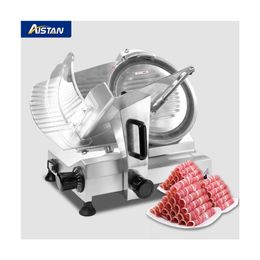 12'' Commercial Meat Slicer Machine 12 inch - Premium Chromium-plated Steel Blade, 250W Frozen Cheese Deli Semi-Auto