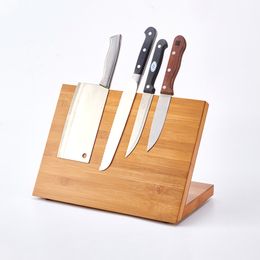 Off-the-shelf kitchen supplies solid wood magnetic knife holder wooden magnet knife holder knife storage rack
