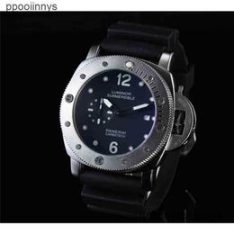 Paneraiss DEISGN Movement Watches Luminous Machine Watch Fashion Black Leather Outdoor Calendar Gentleman Designer Waterproof Wristwatches Stainless steel WNU