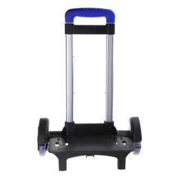 Backpack Trolley Foldable Cart 6 Wheels Rolling-Luggage Carts Aluminium Alloy Luggage Hand Cart for School Bags