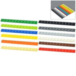 20Pcs MOC Thin Bricks 60479 Plate 1 X 12 Dot Model Building Blocks Bulk Colourful Parts DIY Educational Technical Classic Kid Toy