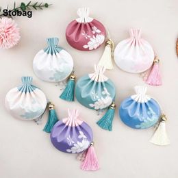 Gift Wrap StoBag 20pcs Wholesale Chinese Sachet Hanging Bags Drawstring Jewelry Package Storage Pocket Reusable Pouches Decoration