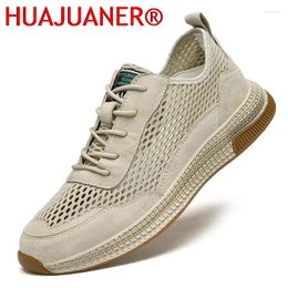 Casual Shoes Men's Breathable Summer Sneakers Men Outdoor Mesh Suede Man High-Quality Comfortable Leisure Walking