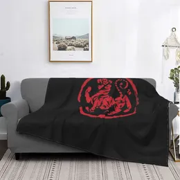 Blankets Year Tiger Symbol Karate Fashion Flannel Fluffy Fleece Throw Blanket Children And Adult Gift Sofa Travel Camping