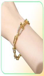 Stainless steel Heart T bracelets bangles with crystal for Women Fashion Genuine Jewelry rose gold/silver/gold love bangle Enamel Party Gift1694479