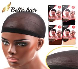 Bella Hair Professional Weaving Caps for Making Wig Soft Mesh Wigs Cap and Nylon Wig Caps 2 Pieces One Bag 4 different color7753923