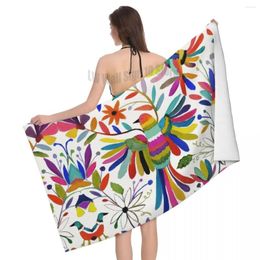 Towel Mexican Otomi Bird Soft Linen Microfiber Bath Beach Quick Drying Animal Embroidery Bathroom Yoga Towels