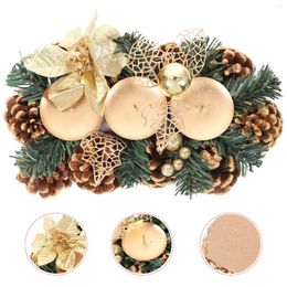 Decorative Flowers Decorate Pine Cone Holder Birthday Decoration For Girl Christmas Stand Plastic Tealight