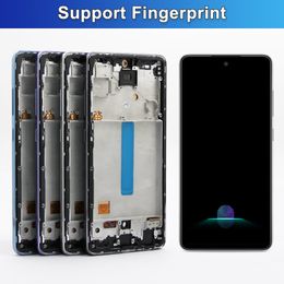 Super AMOLED Screen for Samsung Galaxy A52 A525F Lcd Dispay Digital Touch Screen Part with Frame for Samsung Galaxy A52 5G A526B