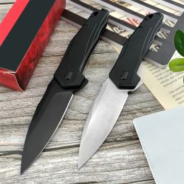 K 2041 Monitor Pocket Folding Knife D2 Spear Point Blade Black Glass-Reinforced Nylon Handles Camping Tactical Survival EDC Tool 1660 7800 3655 7900