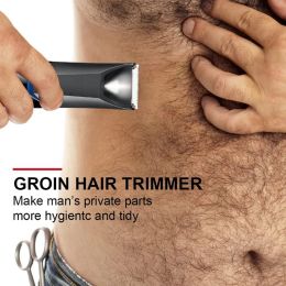 Washable Electric Groyne & Body Trimmer For Men & Women Ball Shaver & Body Groomer Beard Grooming Rechargeable Pubic Hair Trimmer