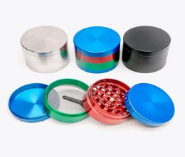 Smoking Accessories Black Silver Colourful Herb grinder 55mm 4 layer electric metal Smoking ginder Zicn alloy Diameter pepper grind7711437