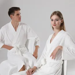 Home Clothing Towelling Kimono Robes Couple Pyjamas Women And Men Bathrobe Absorbent Soft Dressing Gown Comfortable Solid El Robe