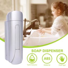 Liquid Soap Dispenser Manual Dispensers 400ml Wall Mounted Shampoo Container And Gel Shower Pump Bathroom Accessories