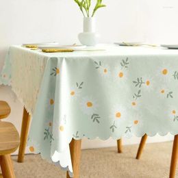 Table Cloth Small Fresh Pastoral PVC Waterproof Oil Proof And Non Wash Desk Tea Mat