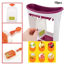 Storage Bags Reusable Food Pouches Homemade Refillable Children Squeeze Bag For Rice Paste Juice Yogurt Baby Weaning Puree