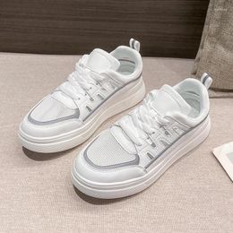 Casual Shoes White Woman Lace-up Platform Sneakers Women Comfortable Female Flat Fashion Sports Ladies