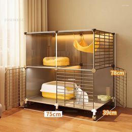 Cat Carriers Modern Iron Cages Household Indoor House Does Not Take Up Space Light Luxury Living Room Small Apartment Cage For Cats