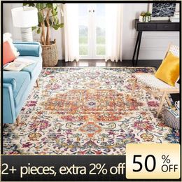 Carpets Bedrooom Carpet For Rooms Ivory & Orange In The Bedroom Decoration Home Freight Free Area Rug - 10' X 14'