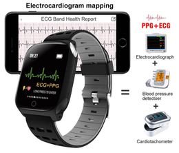Men Women Electrocardiogram Smart Watch ECG PPG Fitness Bracelet Blood Pressure Heart Rate Sleep Monitor Sport Clock Health Wristw1305468