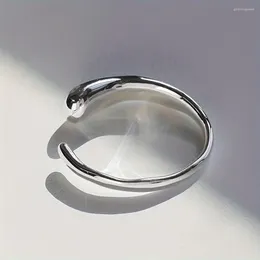 Bangle 925 Sterling Silver Rubot Tears Bracelet Women's Original Designer Light Luxury Glossy Plain Ring Open