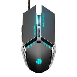 inphic PW2 Gaming Mouse 4000 DPI Adjustable USB Wired Silent Mouse With Colourful Breathing Light For For PC Laptop Games