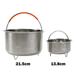 Double Boilers Steamer Basket Pot 1pcs Home Kitchen Silicone Handle Silver Small Appliances Dining Replacement