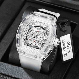 Luxury Mens Watch Richa m Fiber for Men Limited Edition Silicone Strap Sports Sapphire Mirror Automatic Mechanical Watch Designer Waterproof Wristwatches Pkiw