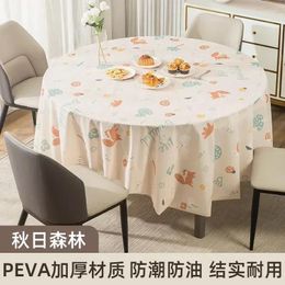 Table Cloth 2024 Rosa Mantel De Mesa Transparente Kitchen Decor Round Party Plegable