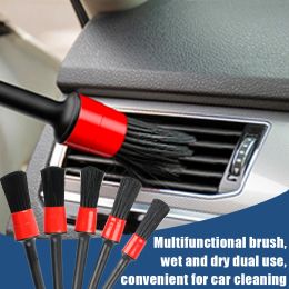 Hot Car Detailing Brushes Set Brushes for Automotive Cleaning Tools, Electric Drill Brush, Auto Leather Dirt Dust Cleaning Kits