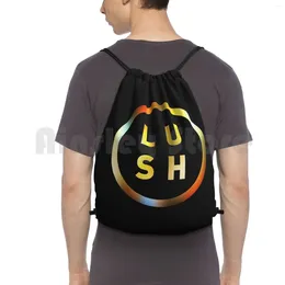 Backpack Lush Drawstring Bag Riding Climbing Gym Band English Uk Shoegaze Abstract Shoegazing Ladykillers