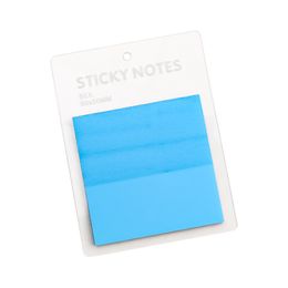 50 Sheets Transparent Sticky Notes with Scrapes Stickers Waterproof PET Memo Message Daily To Do List Note Paper