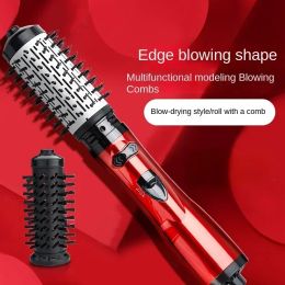 Irons 3 In 1 Rotating Electric Hair Straightener Brush Hair Curler Hair Dryer Brush Hot Air Comb Negative Ion HairStyler Comb