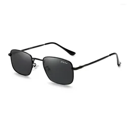 Sunglasses Rectangle Metal Fashion Frame For Men Women Sun Glasses Designer Polarized Shades UV400 Protection