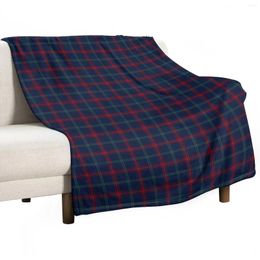 Blankets Lynch Tartan Pattern Navy Blue Irish Plaid Throw Blanket Single For Sofas