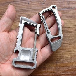 Tools Big Titanium Alloy Bottle Opener Outdoor EDC Tool Keyring Titanium s Multifunction Crowbar