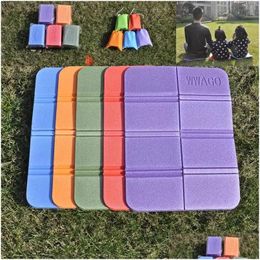 Outdoor Pads Foldable Folding Cam Mat Seat Foam Xpe Cushion Portable Waterproof Chair Picnic Pad 8 Colours Fy9511 0908 Drop Delivery Sp Otbfp