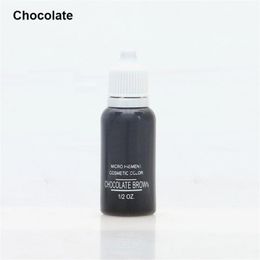 color 15ml/bottle Permanent Makeup Color Natural Eyebrow dye Plant Tattoo Ink Microblading Pigments For Tattoos Eyebrow Lips