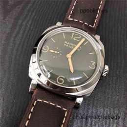 Paneraiss Men's Wrist Watches Automatic Swiss Watch 45mm Green Face Mechanical Men s Watch Pam00995 Waterproof Wristwatches Stainle WN-R9IZ