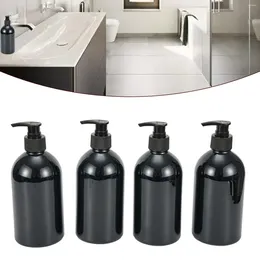 Liquid Soap Dispenser Empty Pump Bottles Bathroom Kitchen Large Capacity PET Refillable Containers 500mL Lotion Black