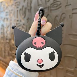 Cartoon Dinosaur Wallet Cute Cinnamoroll Kuromi Coin Purse My Melody Children Toys Silicone Purse Kawaii Wallets Toy Keychain Pendants 258