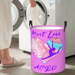 Laundry Bags Must Love Acro Circular Hamper Storage Basket Waterproof Living Rooms Books