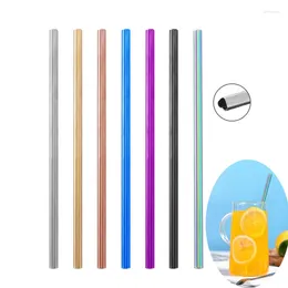 Drinking Straws 5pcs Stainless Steel Heart-shaped Straw Milk Juice Drink Cocktail 304 Metal Wine Accessories Creative Bars Gadgets