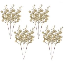 Decorative Flowers Christmas Imitation Berries Picks Tree Artificial Berry Branches For Decoration Fake Trees