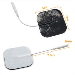 Self Adhesive Gel Electrode Pad Non-woven EMS Electrode Pads 2.0mm Plug Electrodes Physiotherapy Slimming Massager Patch