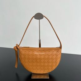 10A Top-level Replication Designer Sunrise Shoulder Bag 23cm Luxury Intrecciato Knot Underarm Bag Women Bags Harf Moon Handbag With Dust Bag Free Shipping VV073