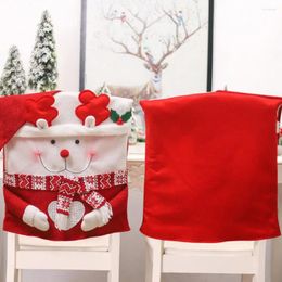 Chair Covers Cover To Protect Furniture From Scratches Easy-to-use Festive 3d Santa Claus Table For Christmas
