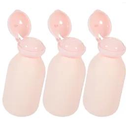 Storage Bottles 3 Pcs Squeeze Bottle Refillable Travel Toiletries Shampoo And Conditioner For Lotion Empty Size Outdoor